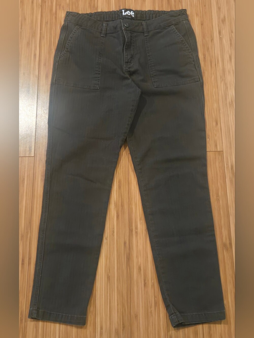 Lee Straight Leg Utility Pants in Dark Olive